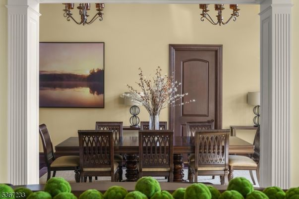 Chandelier, Dining room, Interior