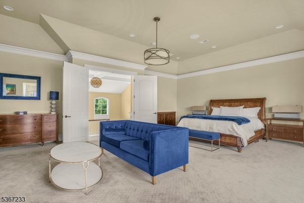 Bedroom, Interior, Pendant Lights, Recessed Lighting