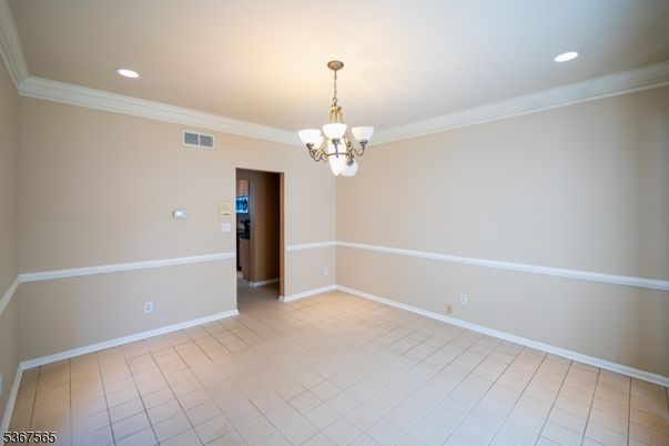 Chandelier, Empty room, Interior, Recessed Lighting