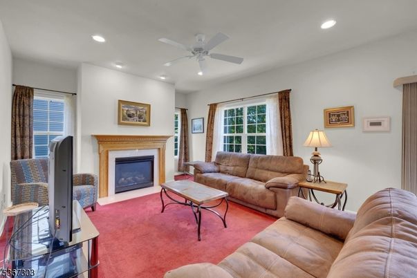 Fireplace, Interior, Living room, Recessed Lighting