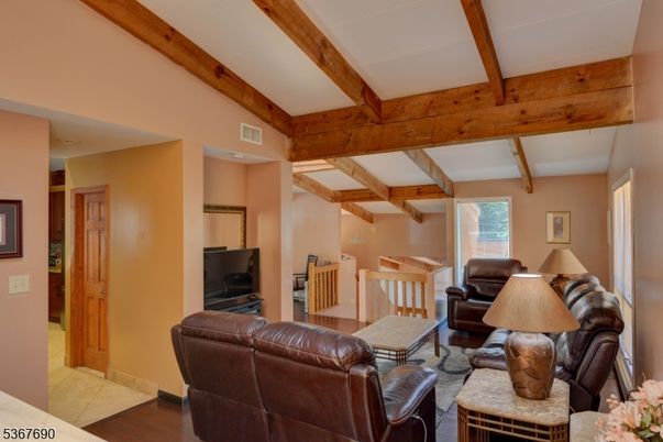 Interior, Living room, Wooden Beams, Wood Texture Flooring