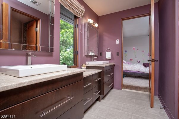 Bathroom, Bedroom, Dual Sink Vanities, Interior, Wood Texture Flooring