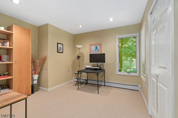 Home Office, Interior, Recessed Lighting