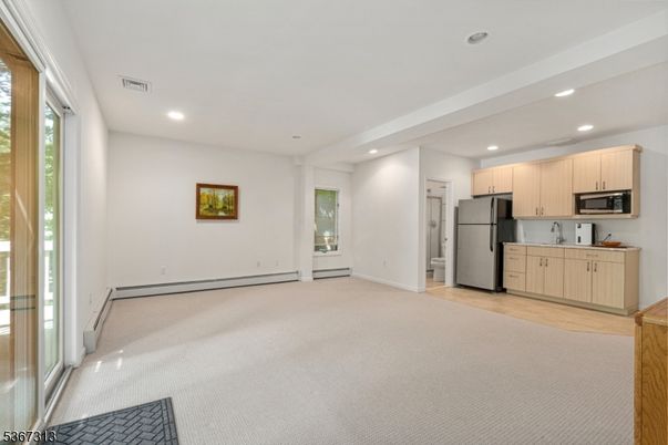Empty room, Interior, Kitchen, Recessed Lighting