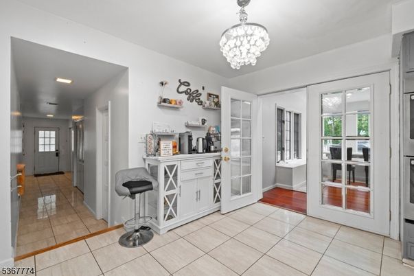Chandelier, Interior, Recessed Lighting