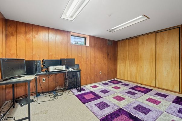 Home Office, Interior, Wooden Walls