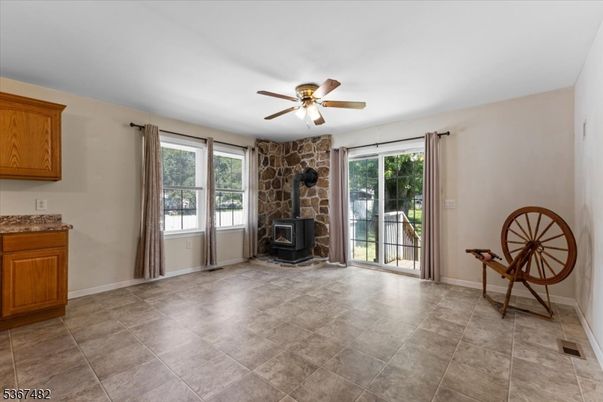 Empty room, Fireplace, Interior, Stone Walls
