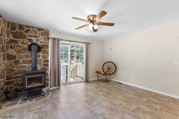 Empty room, Fireplace, Interior, Stone Walls