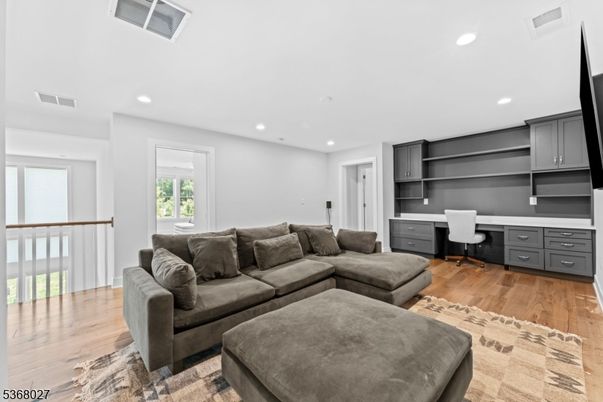Home Office, Interior, Living room, Recessed Lighting, Wood Texture Flooring