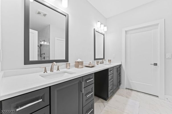 Bathroom, Dual Sink Vanities, Interior, Marble