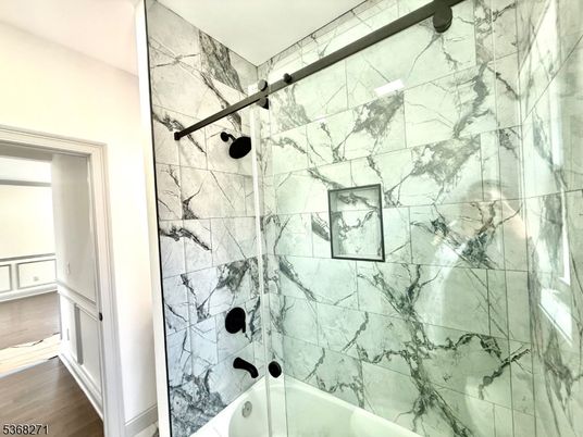 Bathroom, Glass Shower, Interior, Marble Walls