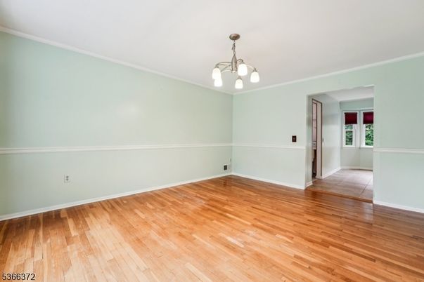Chandelier, Empty room, Interior, Pendant Lights, Wood Texture Flooring
