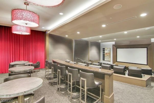 Interior, Projection Screen, Recessed Lighting, Theatre Room