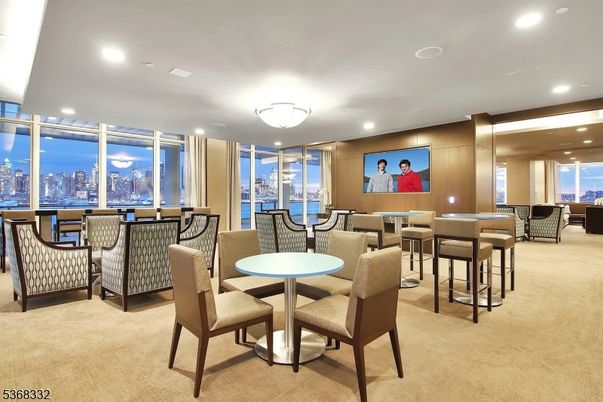 Dining room, Interior, Projection Screen, Recessed Lighting