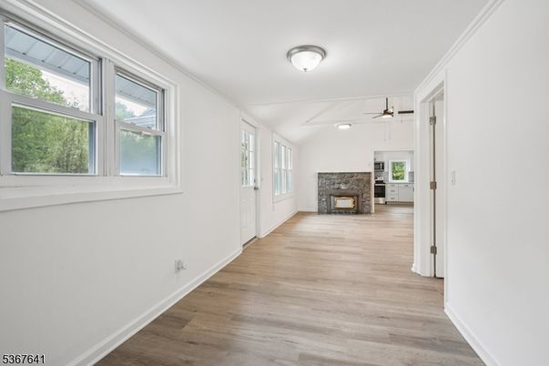 Empty room, Fireplace, Interior, Wood Texture Flooring