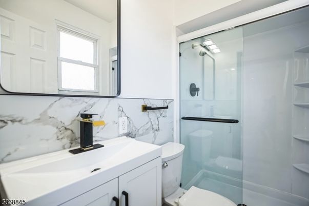 Bathroom, Glass Shower, Interior, Marble Walls