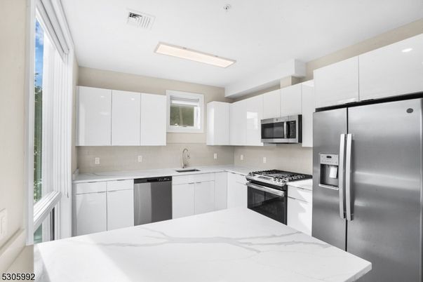 Interior, Kitchen, Recessed Lighting, Stainless Steel Appliances