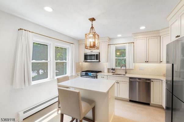 Interior, Kitchen, Pendant Lights, Recessed Lighting, Stainless Steel Appliances