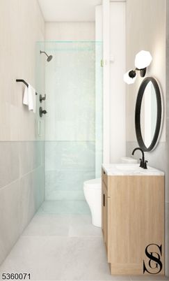 Bathroom, Glass Shower, Interior