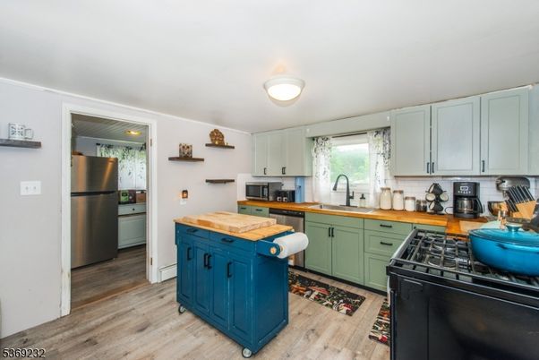 Interior, Kitchen, Wood Texture Flooring