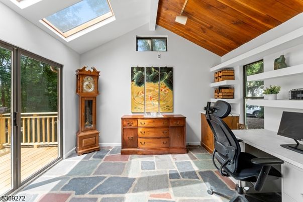 Home Office, Interior, Wooden Ceilings