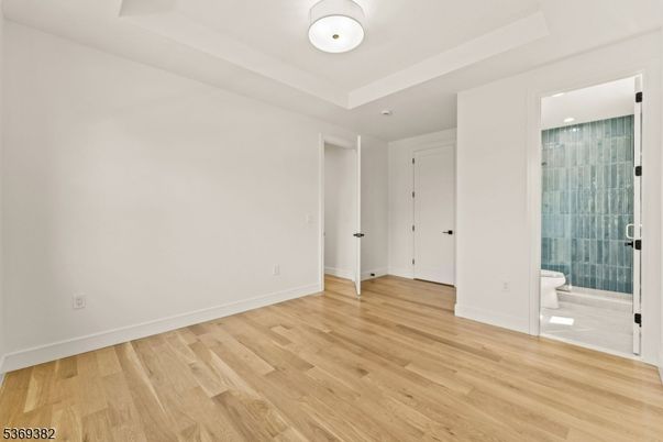 Bathroom, Empty room, Interior, Recessed Lighting, Wood Texture Flooring