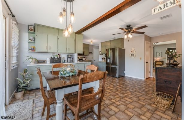 Dining room, Interior, Kitchen, Pendant Lights