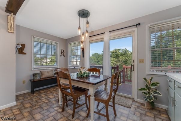Dining room, Interior, Pendant Lights
