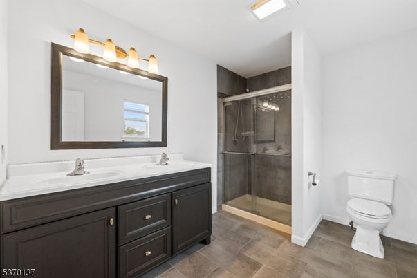 Bathroom, Dual Sink Vanities, Glass Shower, Interior