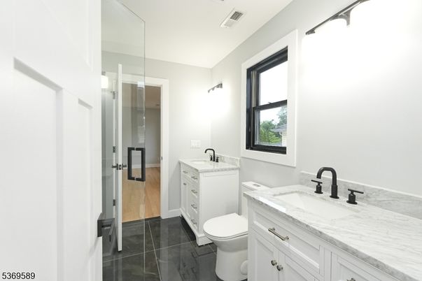 Bathroom, Dual Sink Vanities, Interior, Wood Texture Flooring
