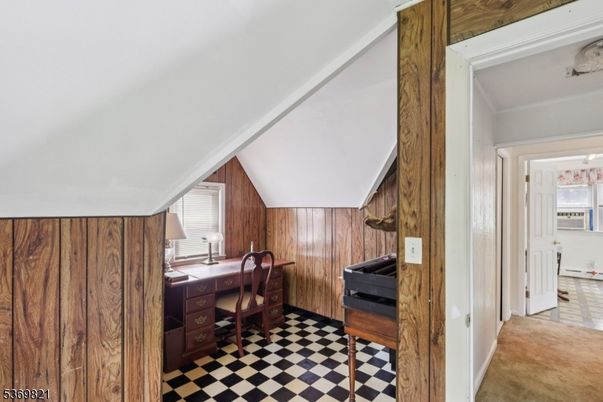 Home Office, Interior, Wooden Walls