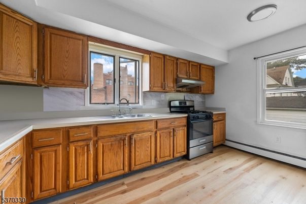 Interior, Kitchen, Wood Texture Flooring
