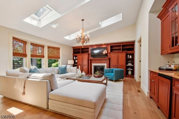 Chandelier, Fireplace, Interior, Living room, Wood Texture Flooring