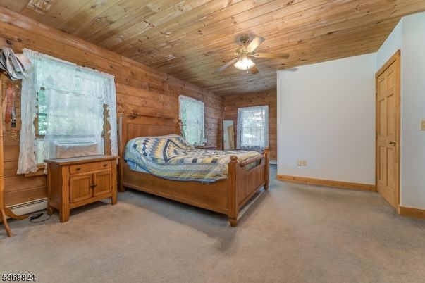 Bedroom, Interior, Wooden Ceilings, Wooden Walls