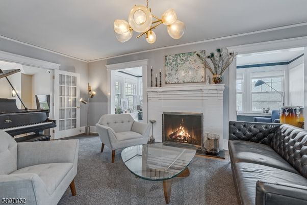 Fireplace, Interior, Living room, Piano