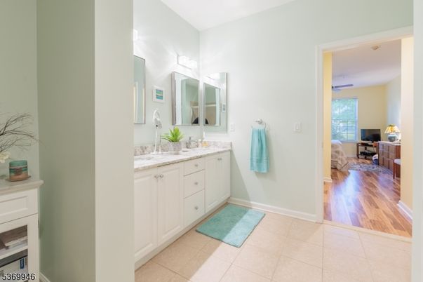 Bathroom, Dual Sink Vanities, Interior, Wood Texture Flooring
