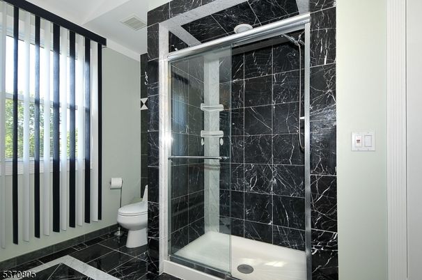 Bathroom, Glass Shower, Interior, Marble Walls