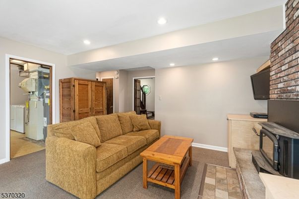Fireplace, Interior, Living room, Recessed Lighting