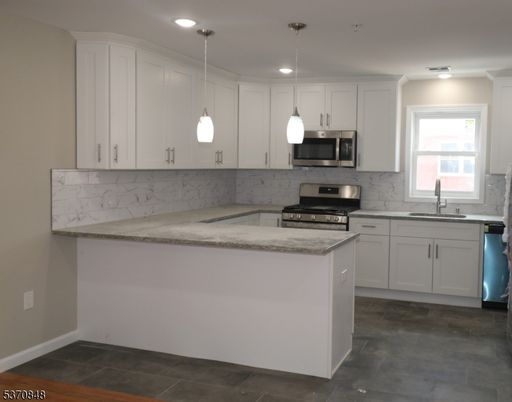 Interior, Kitchen, Pendant Lights, Recessed Lighting, Stainless Steel Appliances