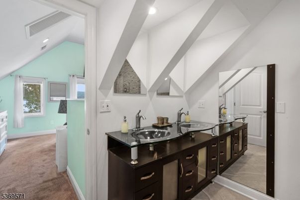 Bathroom, Dual Sink Vanities, Interior, Recessed Lighting