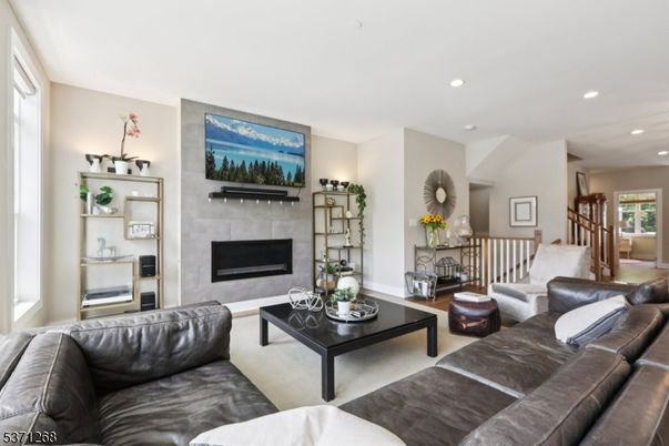 Fireplace, Interior, Living room, Recessed Lighting