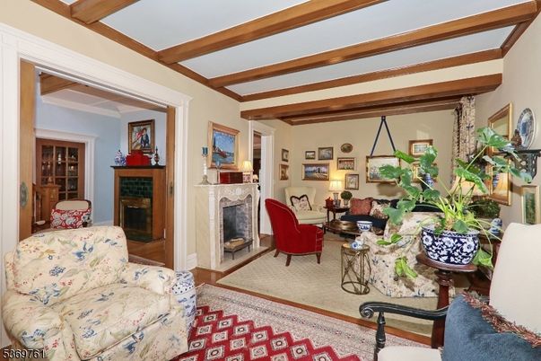 Fireplace, Interior, Living room, Wooden Beams