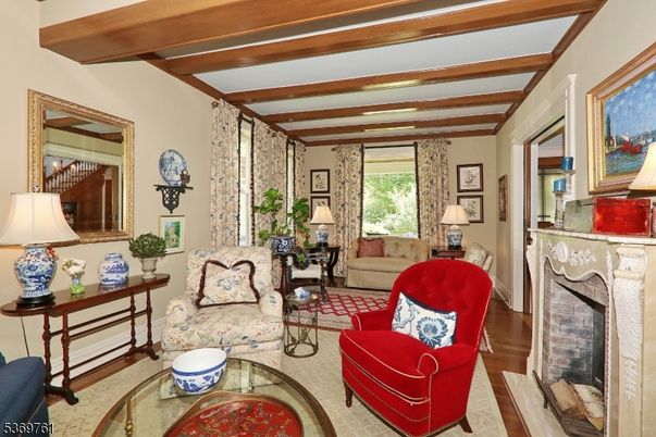 Fireplace, Interior, Living room, Wooden Beams, Wood Texture Flooring