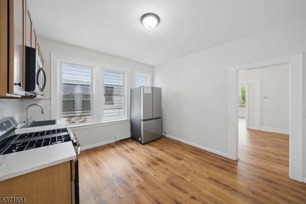 Interior, Kitchen, Wood Texture Flooring