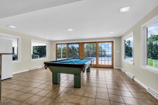 Billiard Table, Game Room, Interior, Recessed Lighting, Water