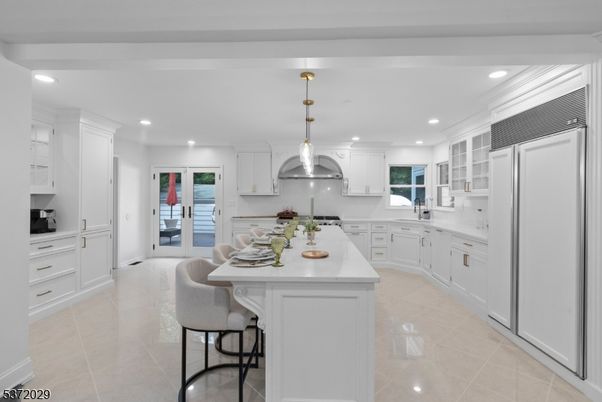 Interior, Kitchen, Pendant Lights, Recessed Lighting, Stainless Steel Appliances