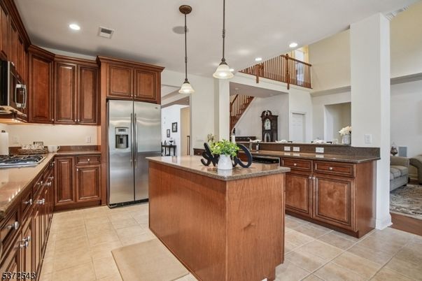 Interior, Kitchen, Pendant Lights, Recessed Lighting, Stainless Steel Appliances