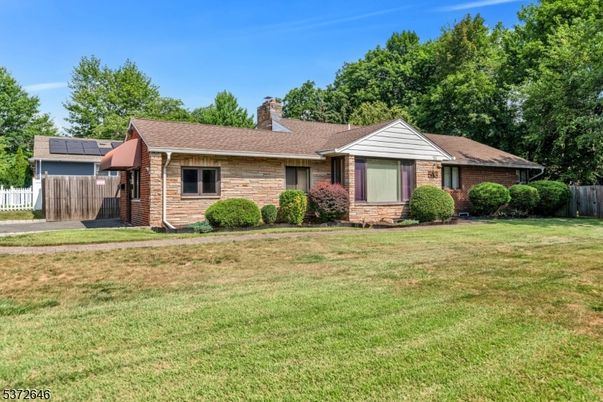 Backyard, Exterior, Facade, Brick Facade, Solar Panels, Ranch