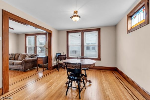 Dining room, Interior, Wood Texture Flooring