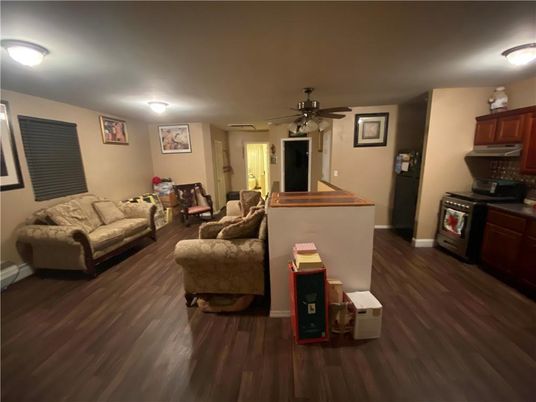 Interior, Kitchen, Living room, Wood Texture Flooring
